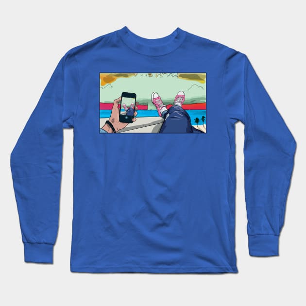 Check Out My Shoes Long Sleeve T-Shirt by BeSmartFightDirty